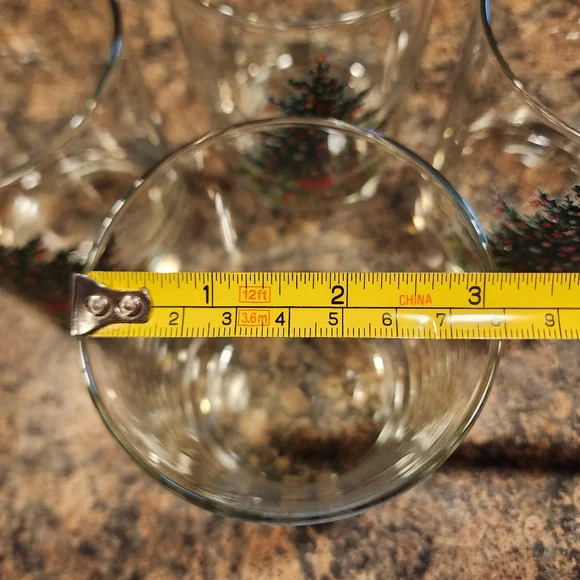 Vintage L.E. Smith Christmas Cheer 14 oz Glasses- Set Of 4 - Picture 4 of 5